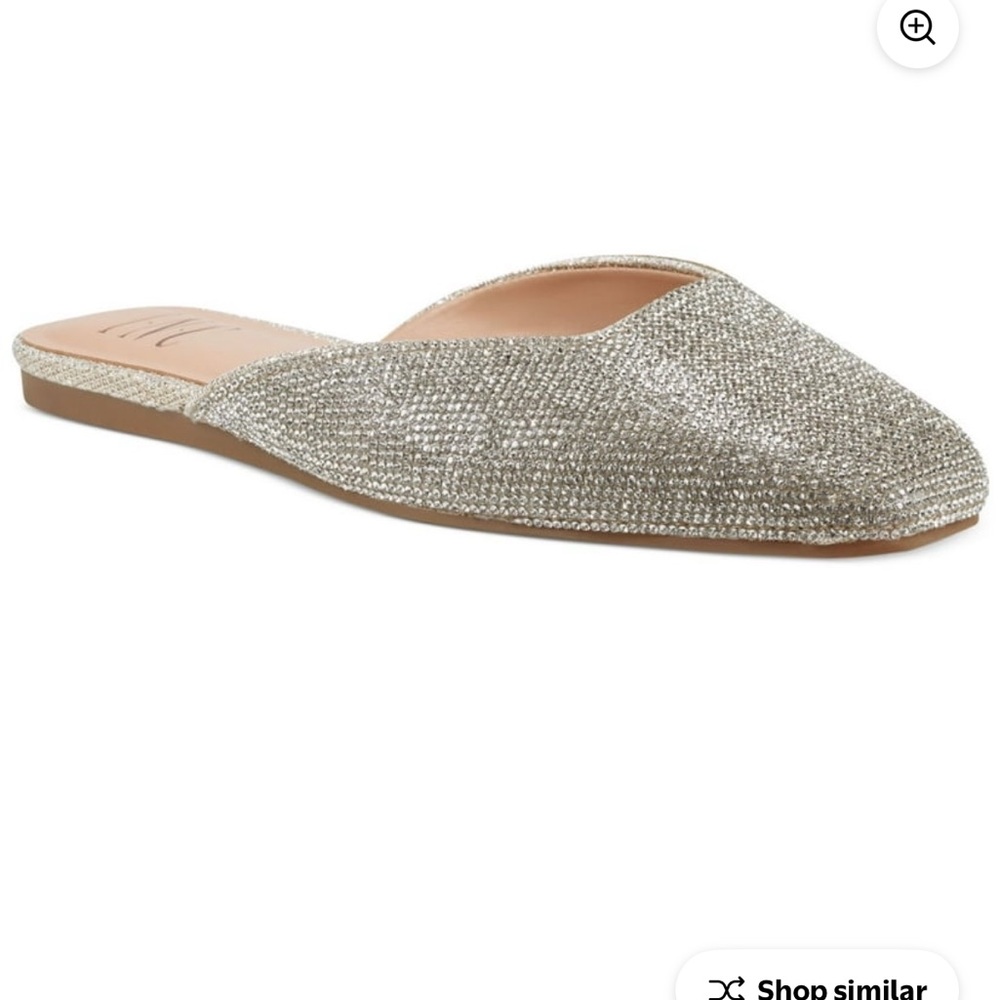 NEW in Box - INC International Concepts rhinestone crystal mules